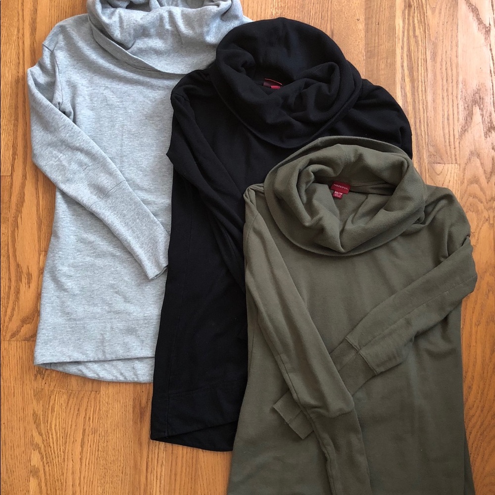 Bundle of Merona Cowlneck Tunic Sweatshirts