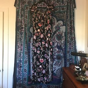 Express floral maxi dress with 2 front slits
