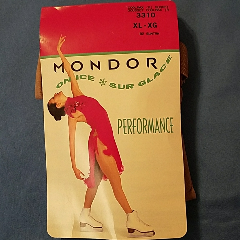 MONDOR FIGURE SKATING STOCKINGS GIRL'S XL
