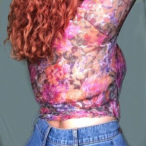 Anthropologie Crop Button-Up