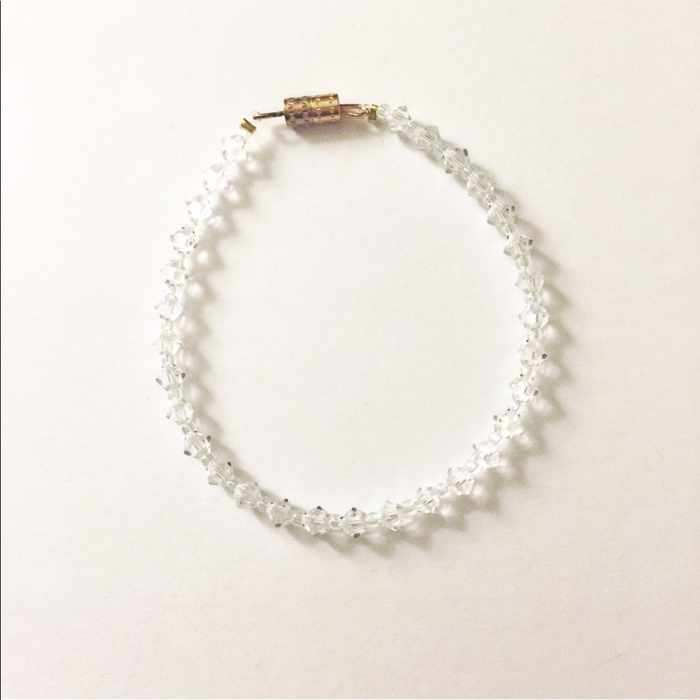Clear Swarovski crystal bracelet