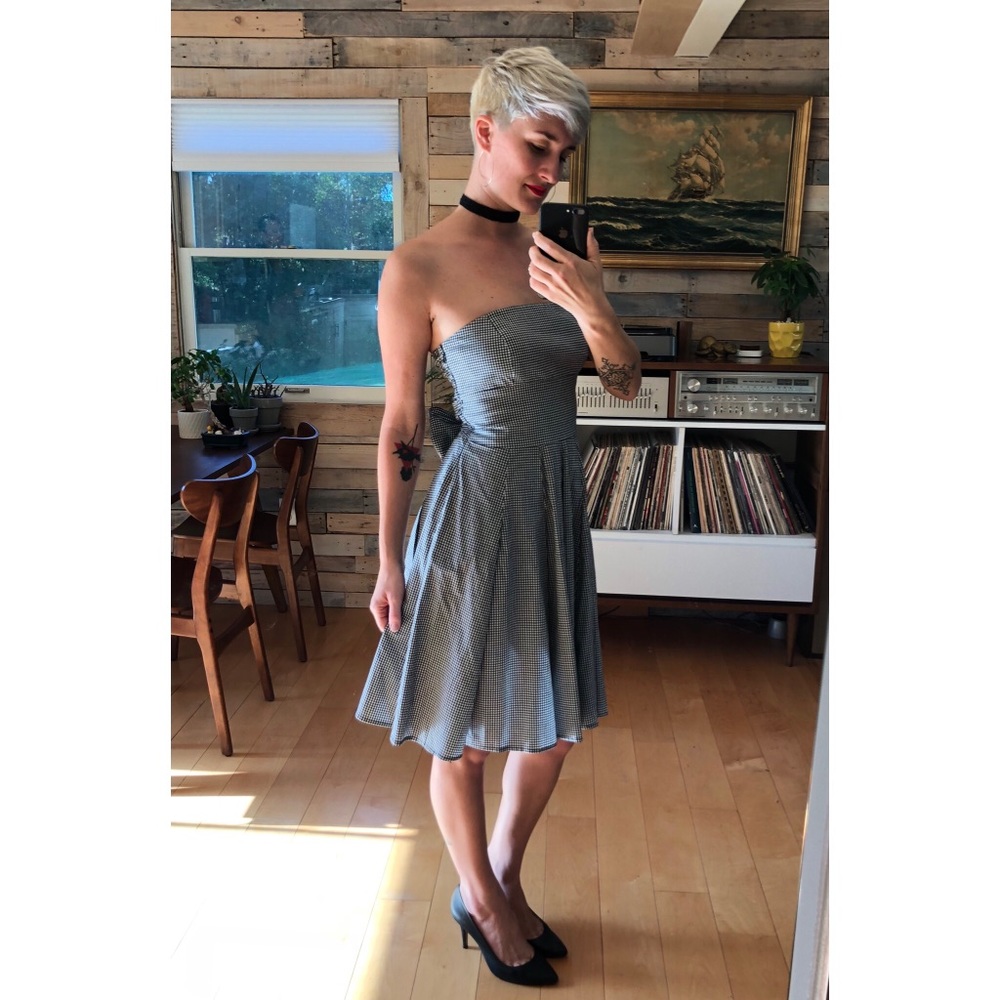 Retro Checkered Dress