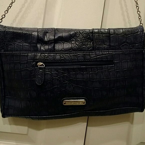 Steve Madden alligator pattern purse, Navy - Picture 3 of 3