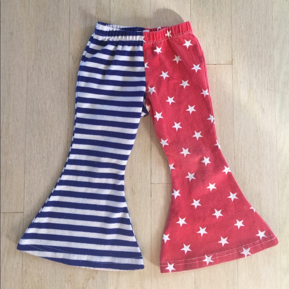 Moss And Mountain Stars and Stripes bell bottoms