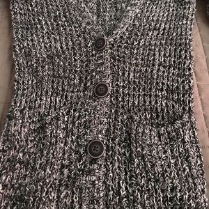 Black and white cardigan