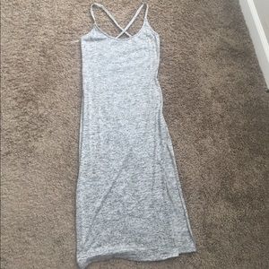 Light gray body con dress