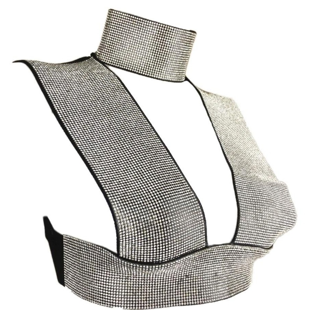 Diamond~rhinstone  bra top