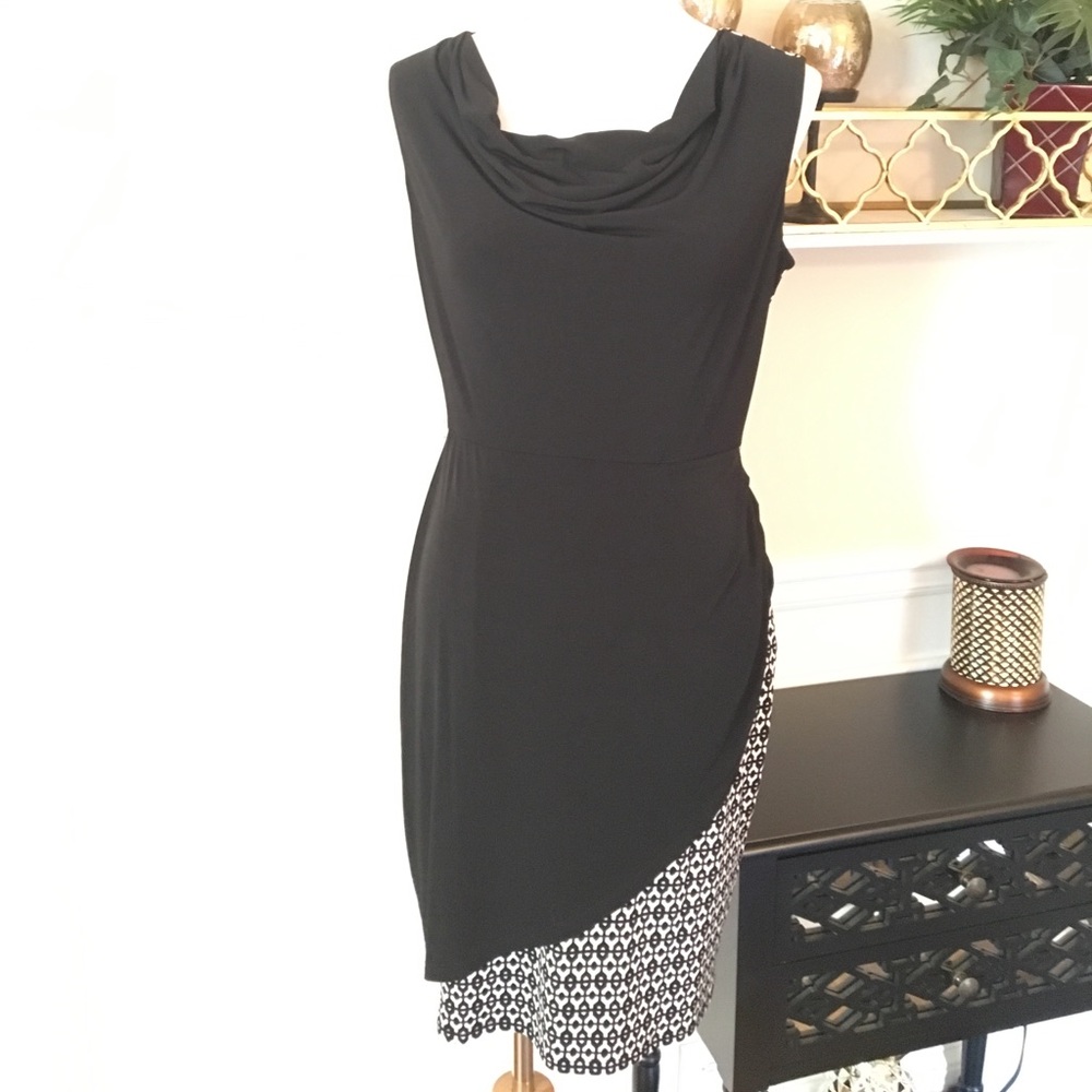 Calvin Klein dress with cute overlay skirt detail