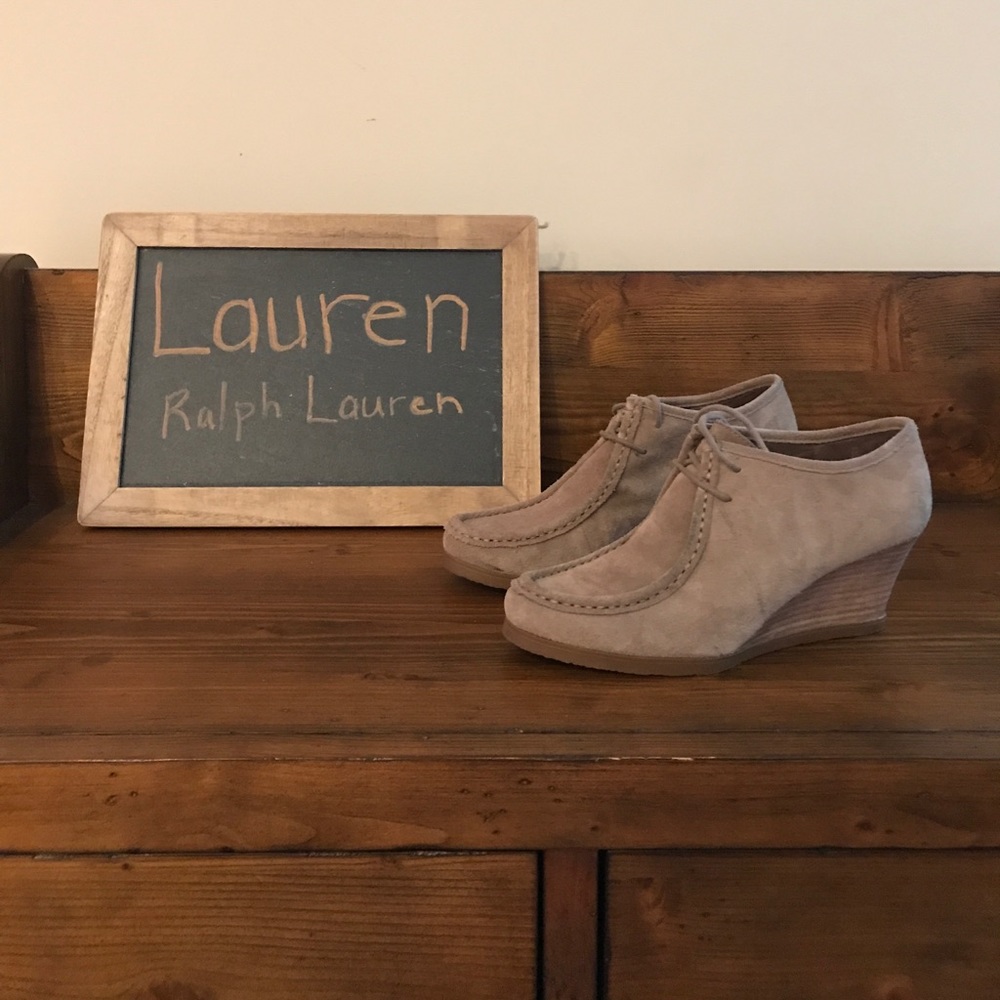 Lauren Ralph Lauren Suede Wedge Shoes