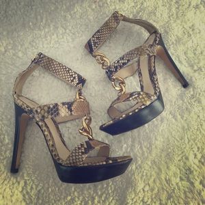 FENDI SNAKESKIN SANDALS