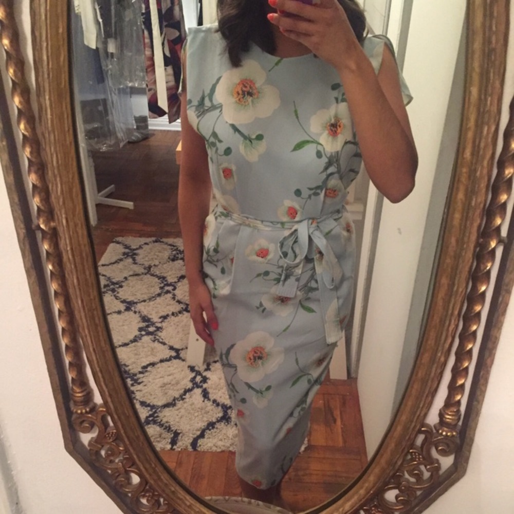 ASOS Floral Print Midi Dress