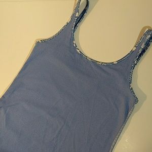 Donating soon...Lululemon Striped Scoop back Tank