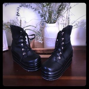 Platform boots, comfortable and edgy