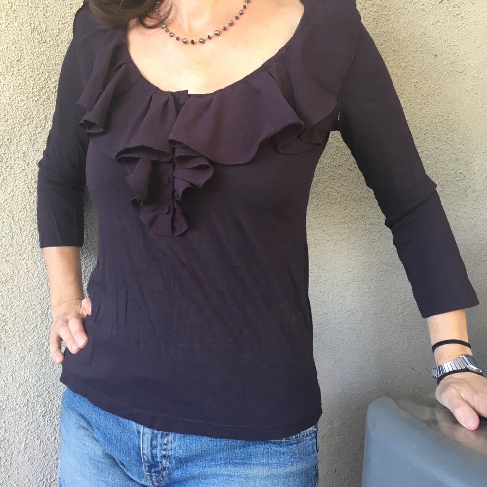 Gap ruffle top