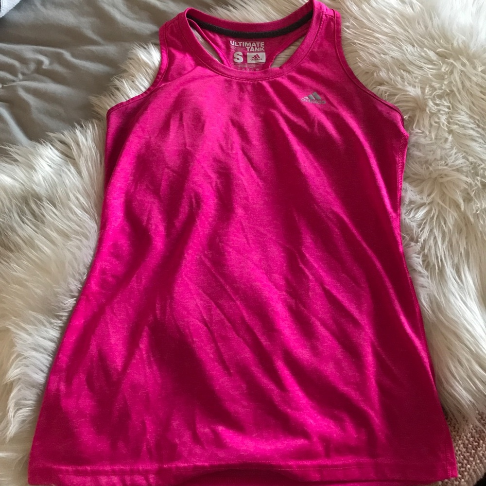 pink adidas tank