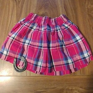 Gilly Hicks pink plaid mini skirt