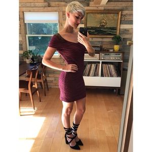 Free People Beaded low back Bodycon Party Dress