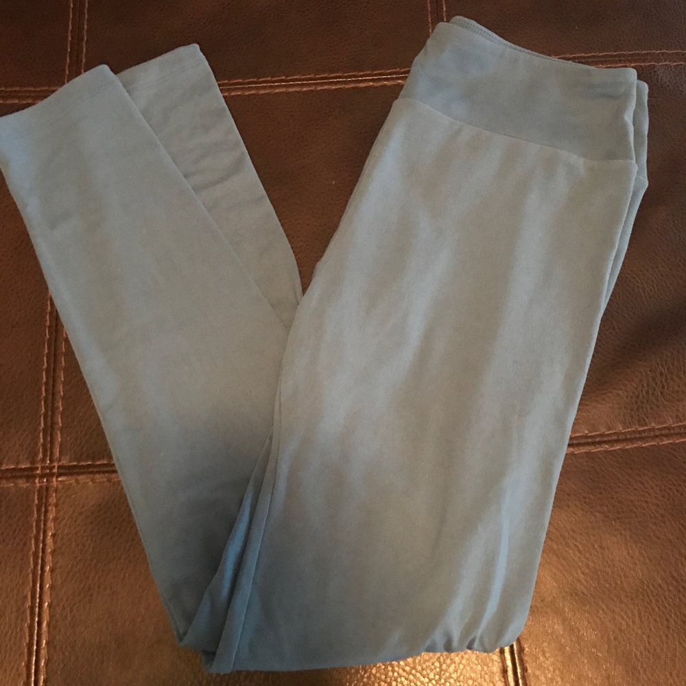Lularoe OS slate blue leggings