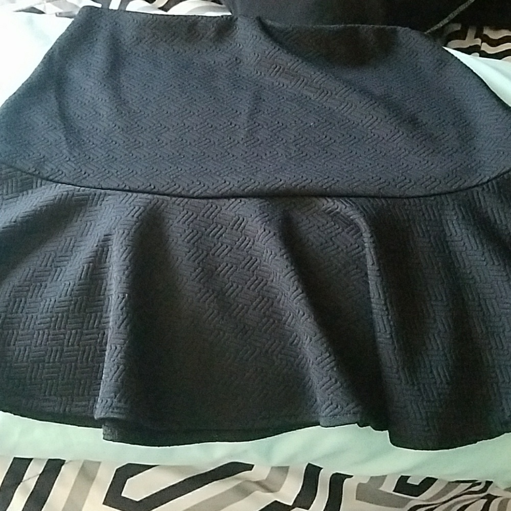 Black skirt with flare