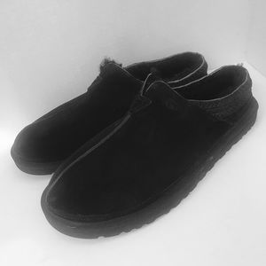 UGG Australia Black Suede Slippers size 14 New