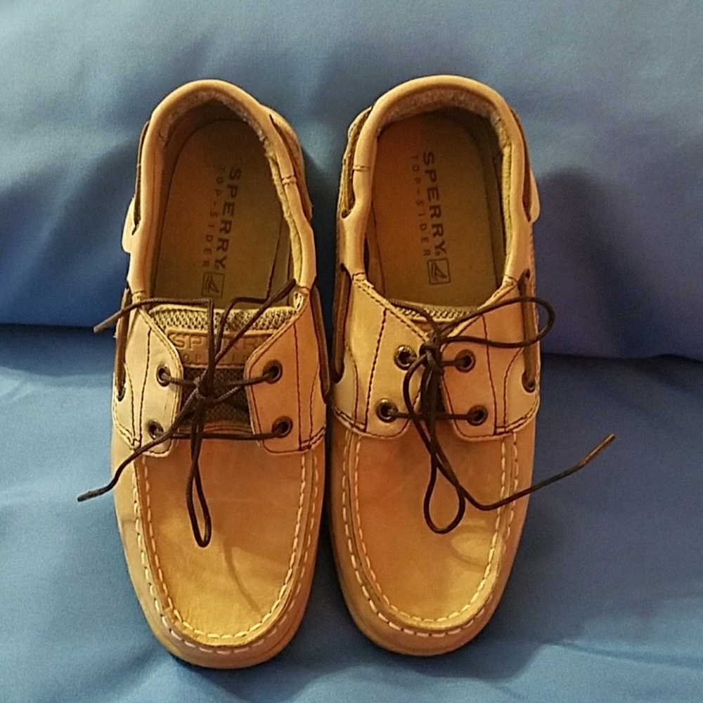 Kid's TAN SUEDE SPERRY TOP-SIDERS ~ SIZE 3.5