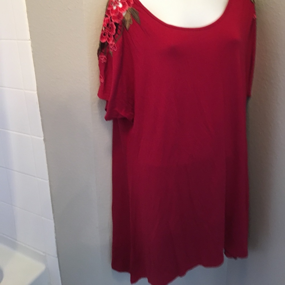 Burgundy tunic