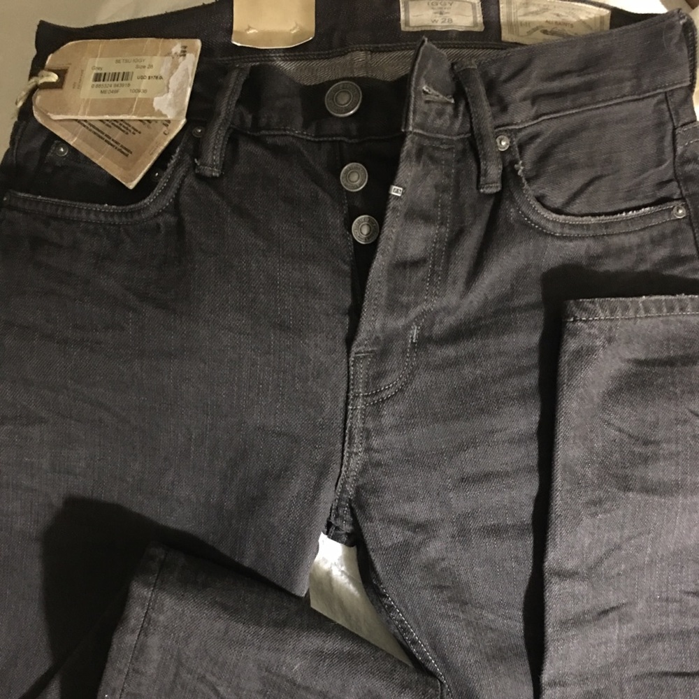 All saints slim fit 28W-32L dark grey new