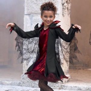 Vampire Black Widow Dracula 4T Wishcraft Costume