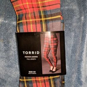 Red Plaid Leggings