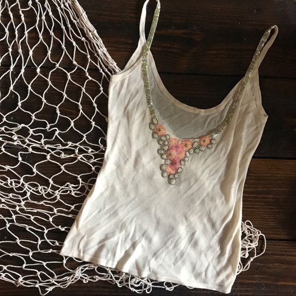 Free People Tops - Free People Beaded tank