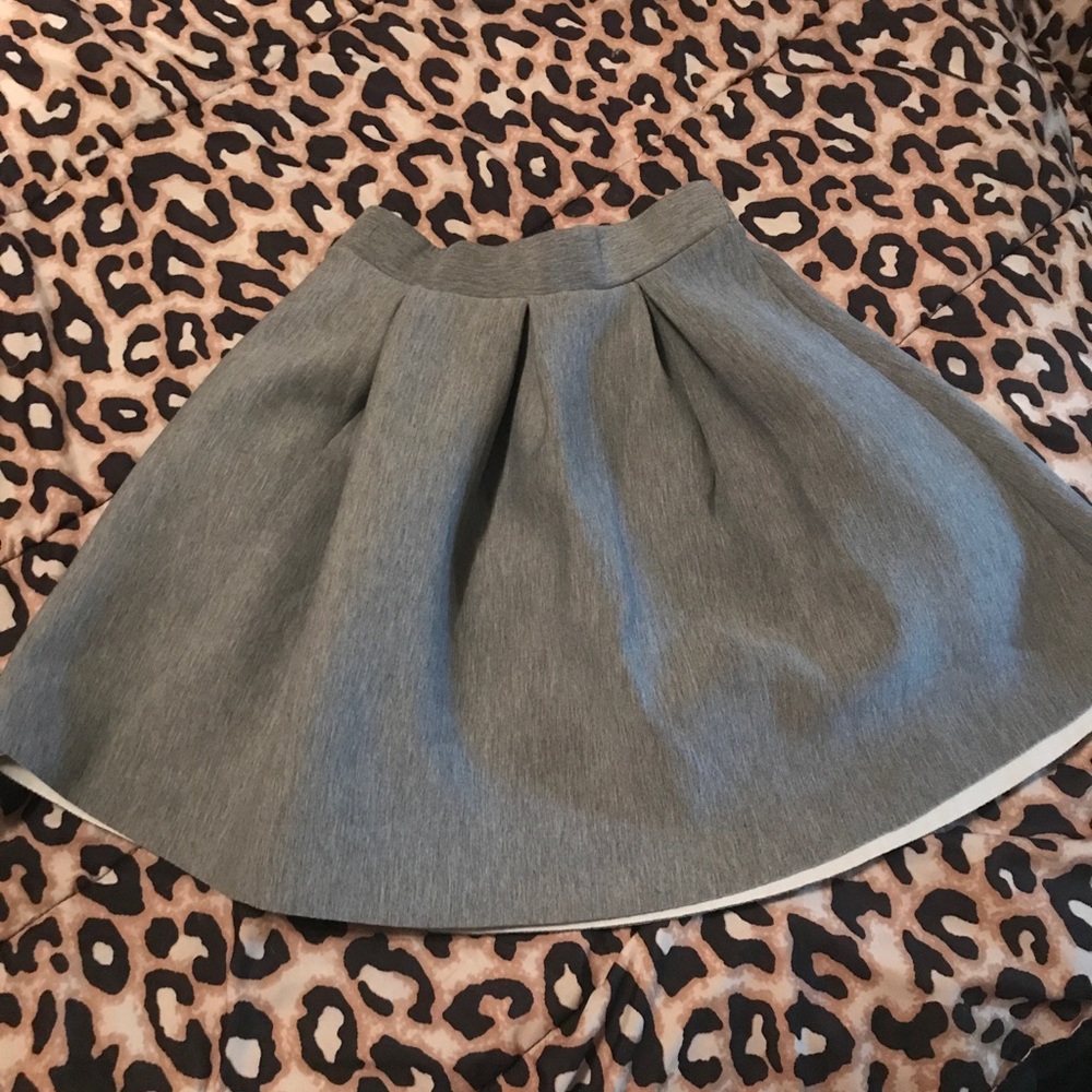 Gray skater skirt