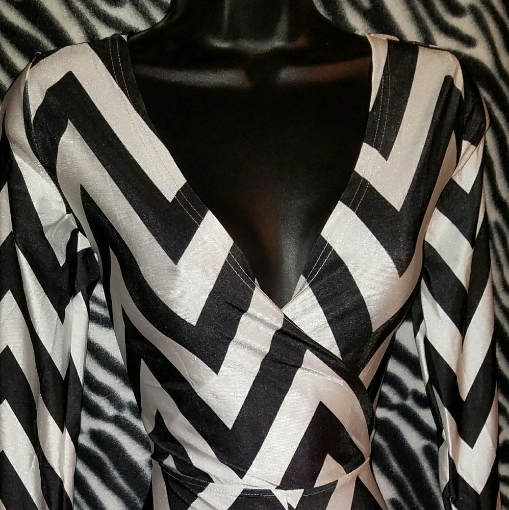 Zig Zag Bodycon Bodysuit