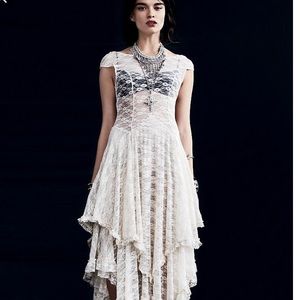 Free people cream lace slip