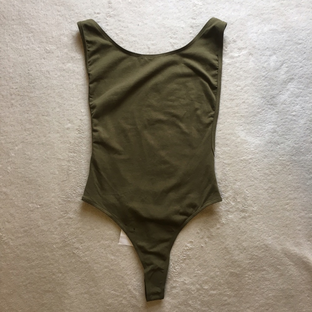 American apparel deep cut body suit.