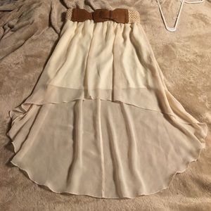 Cream skirt