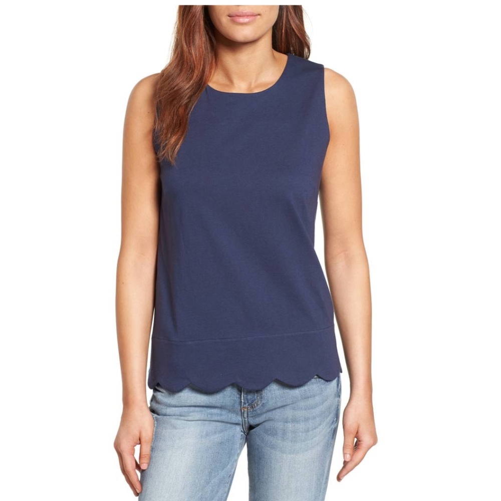 NEW Halogen Scalloped Tank