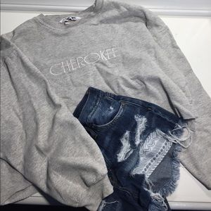 Cherokee crop sweatshirt