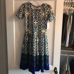 BNWT LulaRoe Amelia Small S ombré watercolor