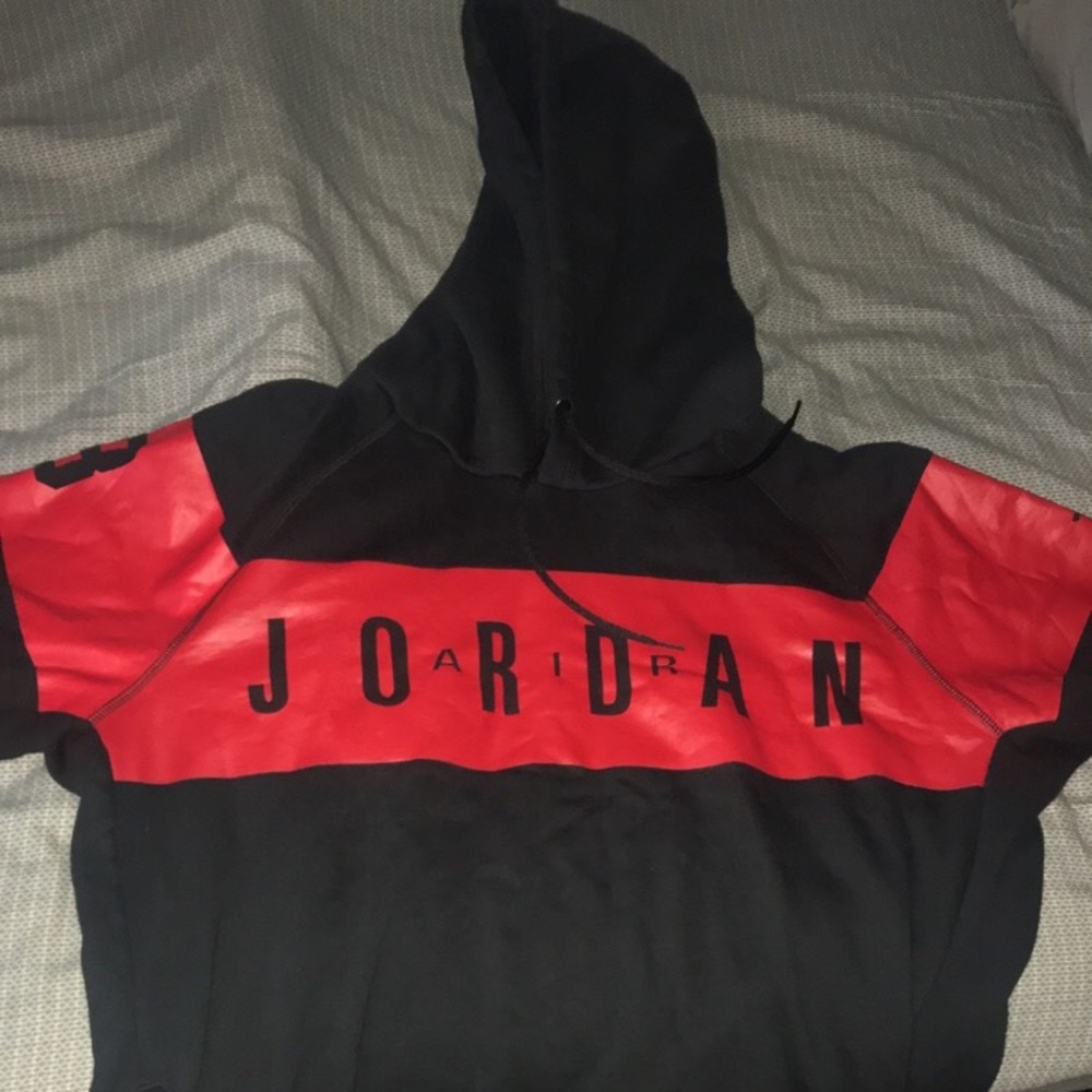 Jordan hooded sweatshirt.