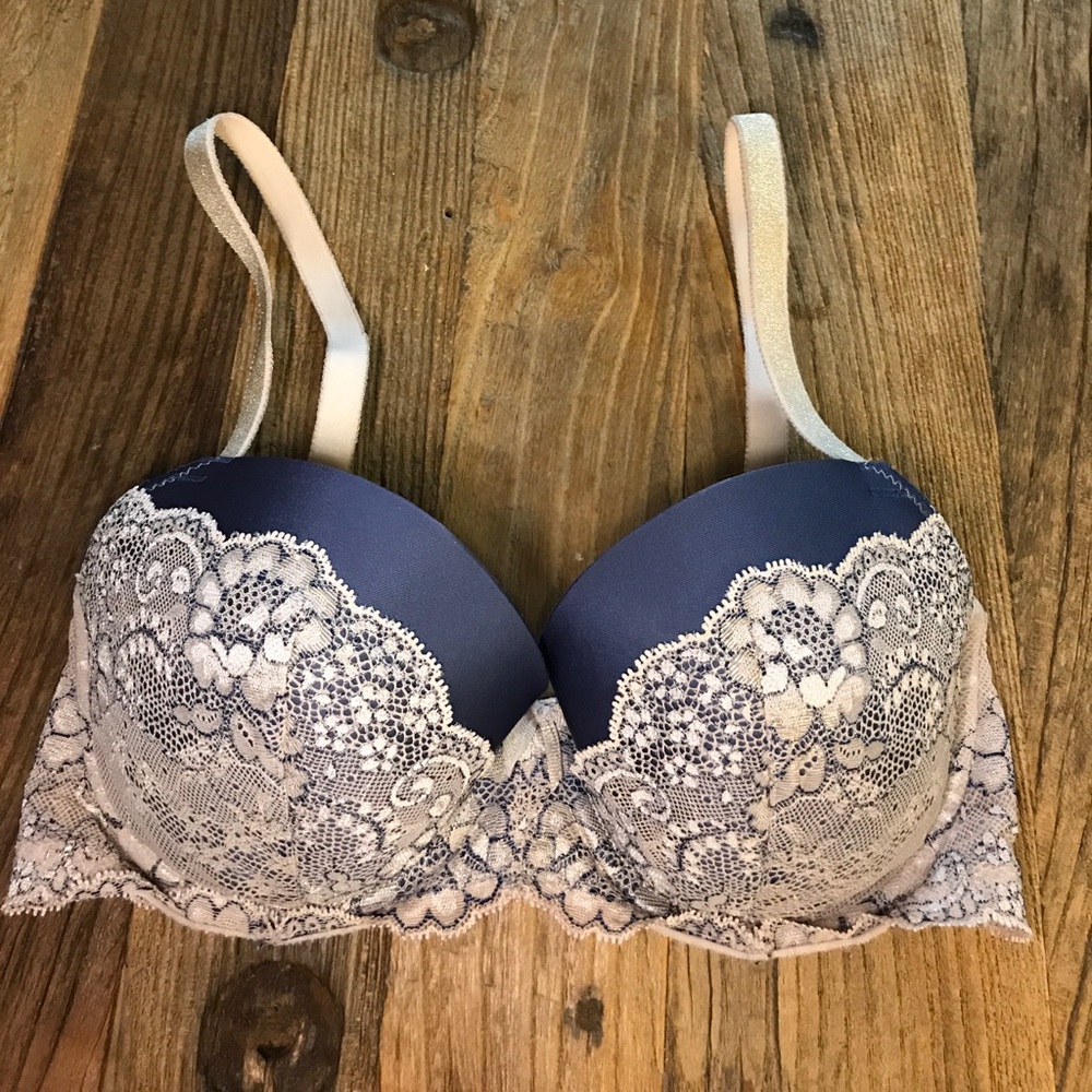 Navy & Gold Victoria's Secret bra
