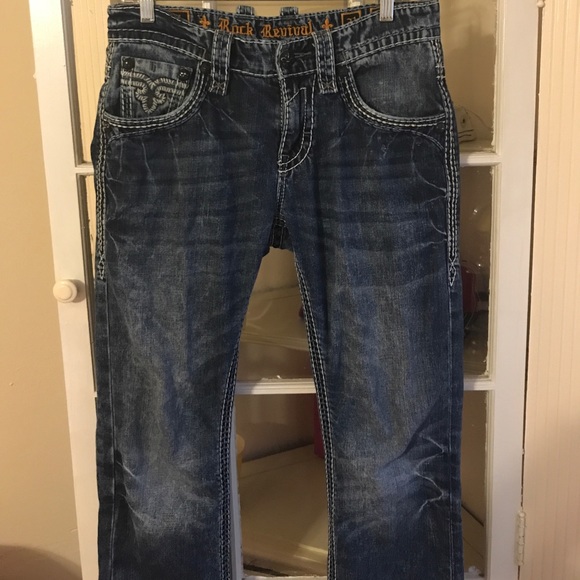Men’s Rock Revival Slim Straight - Picture 1 of 3