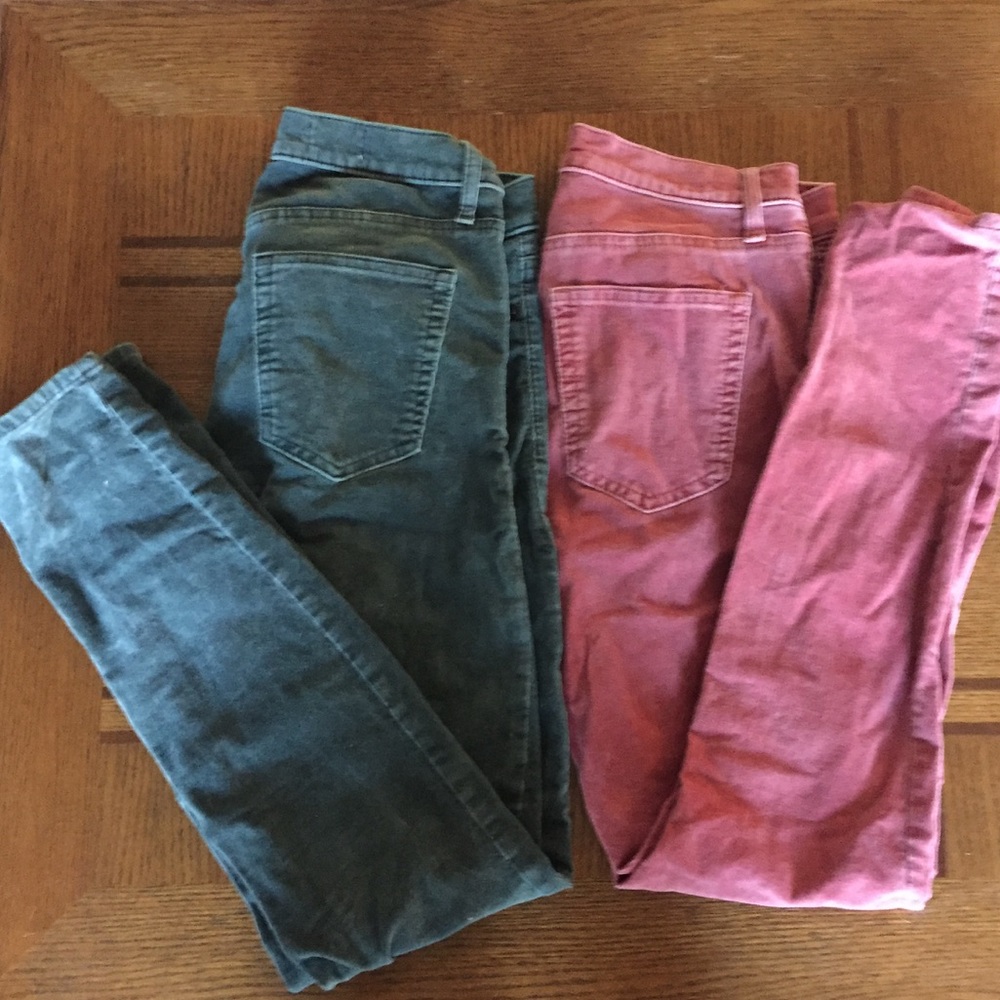 Set of two modern stretch true skinny Gap cords