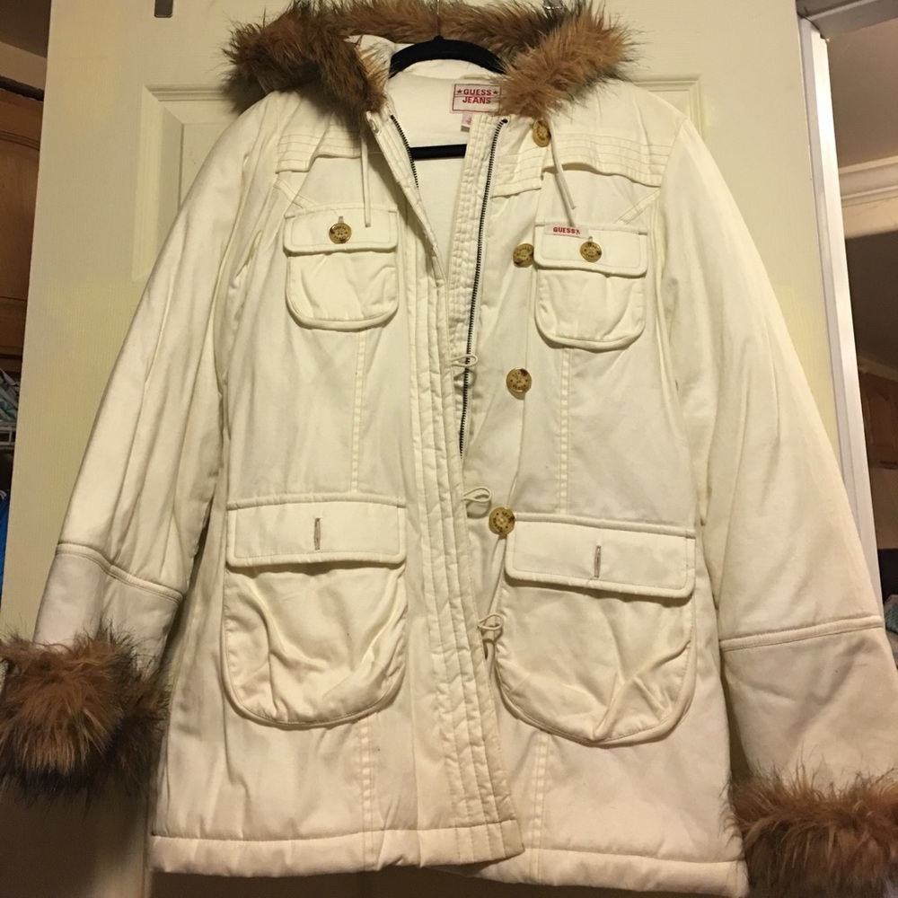 Guess Down Parka w Fur Hood