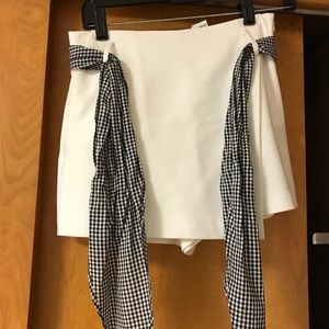 White Skort