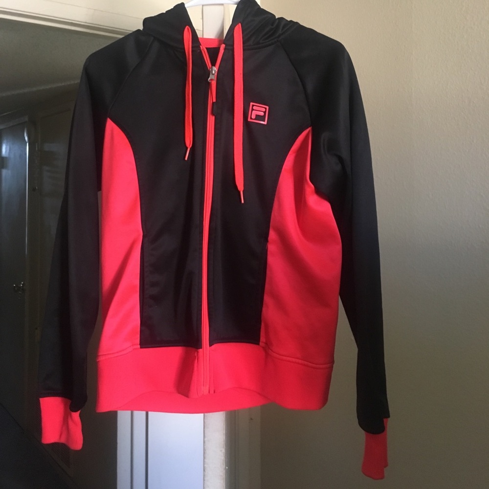 Cute Fila Zip Up sweater