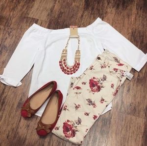 Free People floral pants sz 30/10