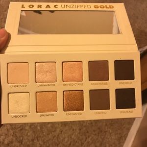 Lorac unzipped gold
