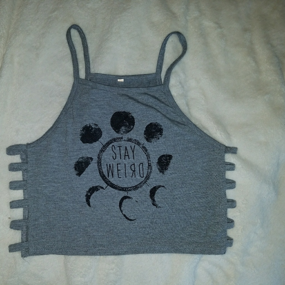 Stay Weird crop top
