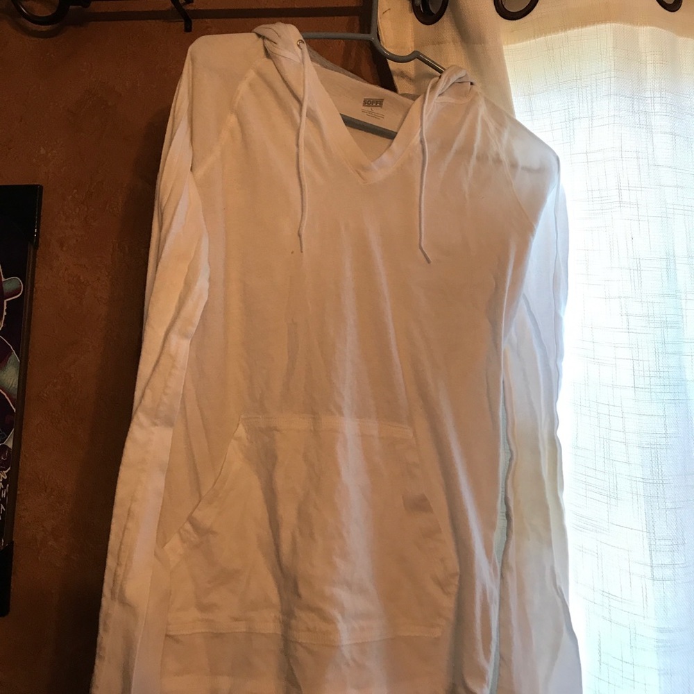 Thin white Hoodie