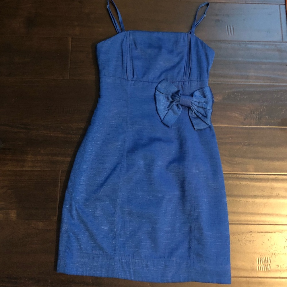 H&M adjustable strap/strapless blue dress